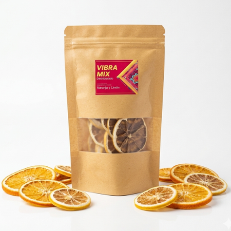 VIBRA MIX · Frutas Deshidratadas Naranja & Limón · 40g